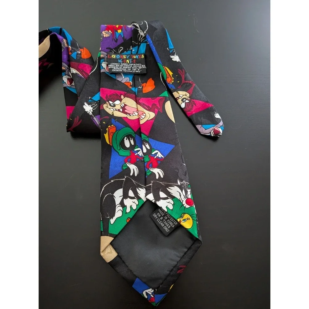 Vintage Looney Tunes Mania Tie 1993 All Over Characters 58